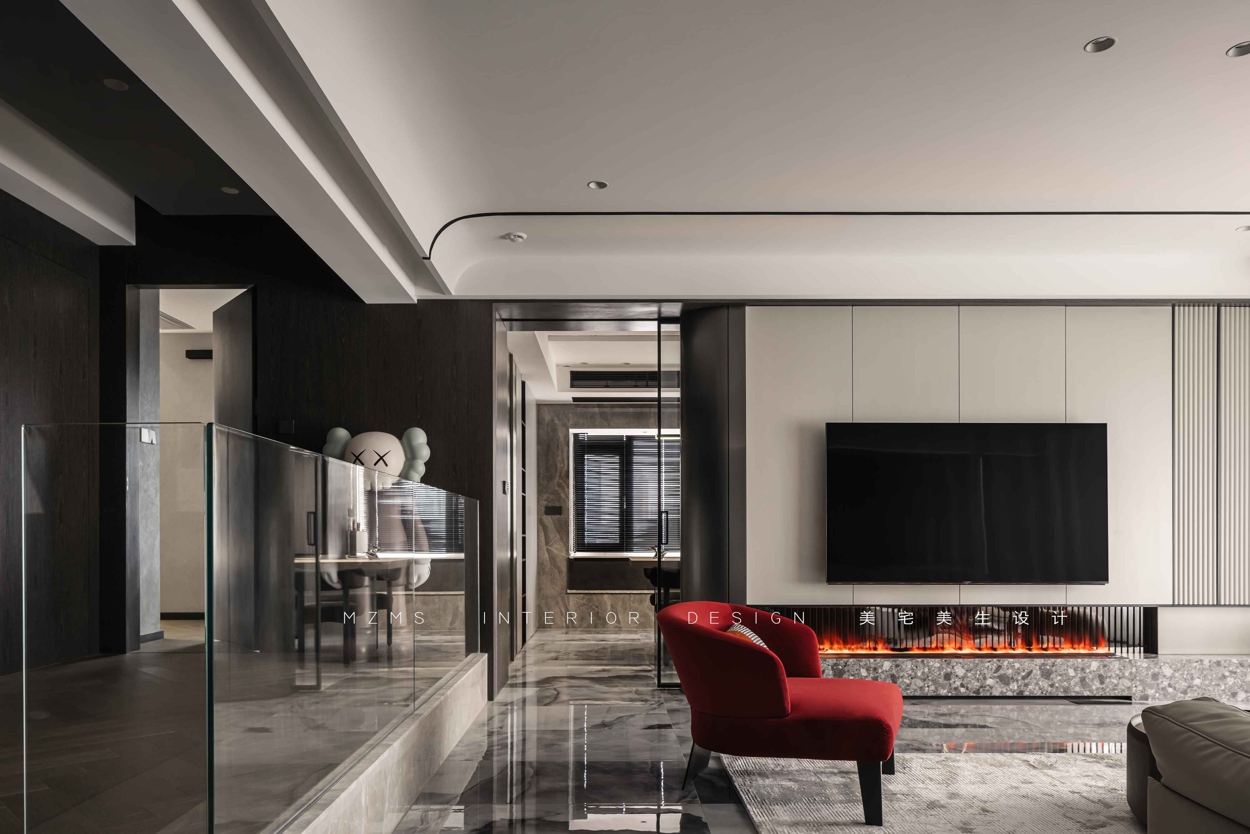 岩壑 · 武汉星海洪城现代简约住宅设计丨中国武汉丨美宅·美生设计-4