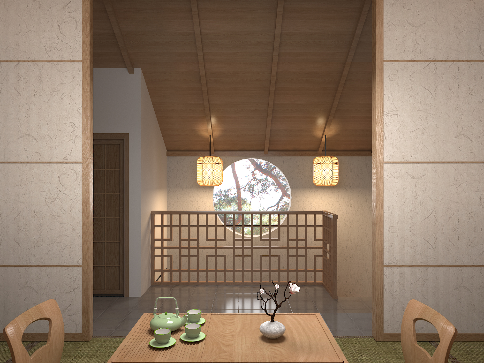 简约宋式风格民宿设计丨前意识设计工作室-25