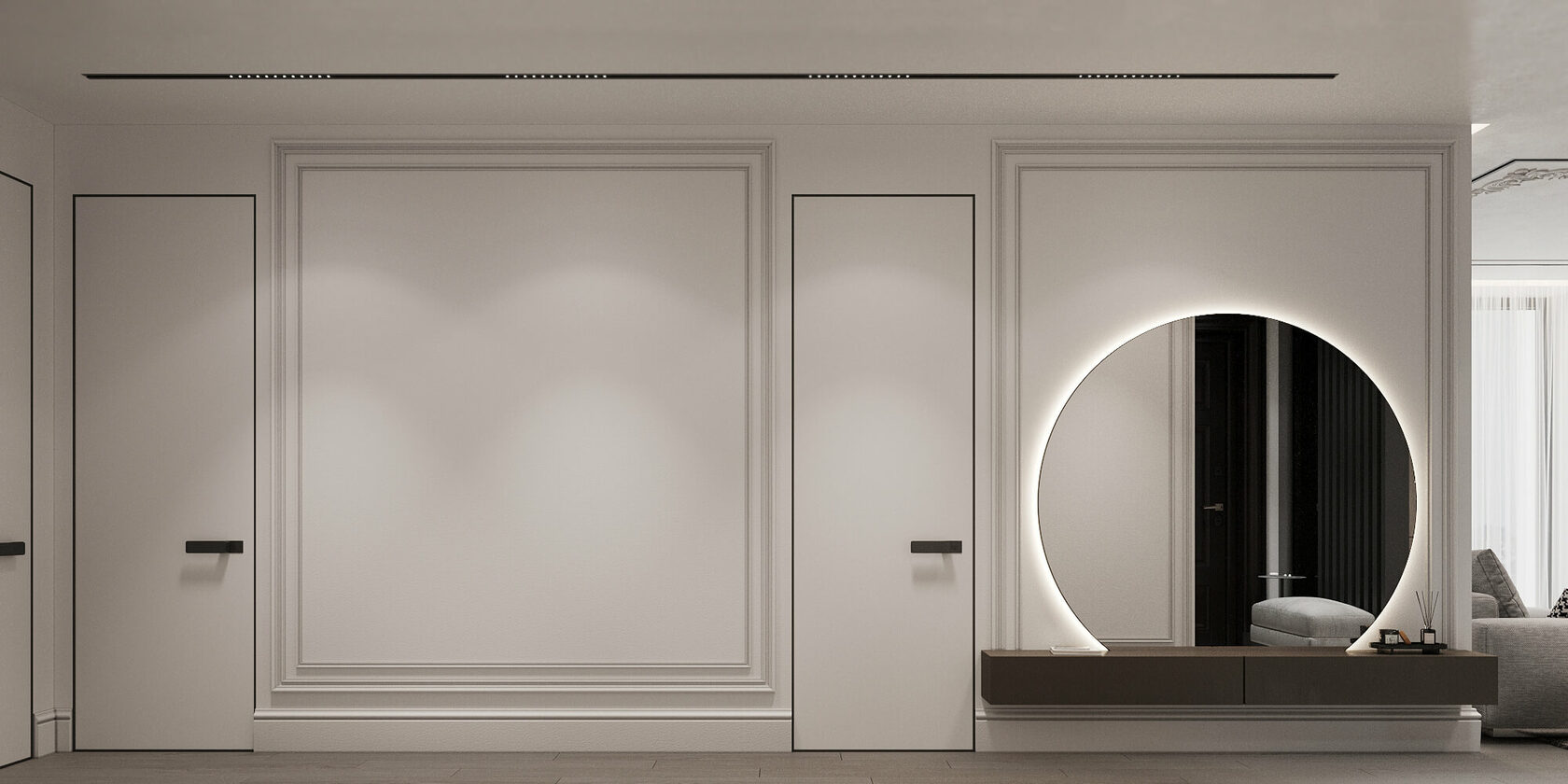 90㎡高级灰色系公寓设计 至素至简，气质非凡！-0