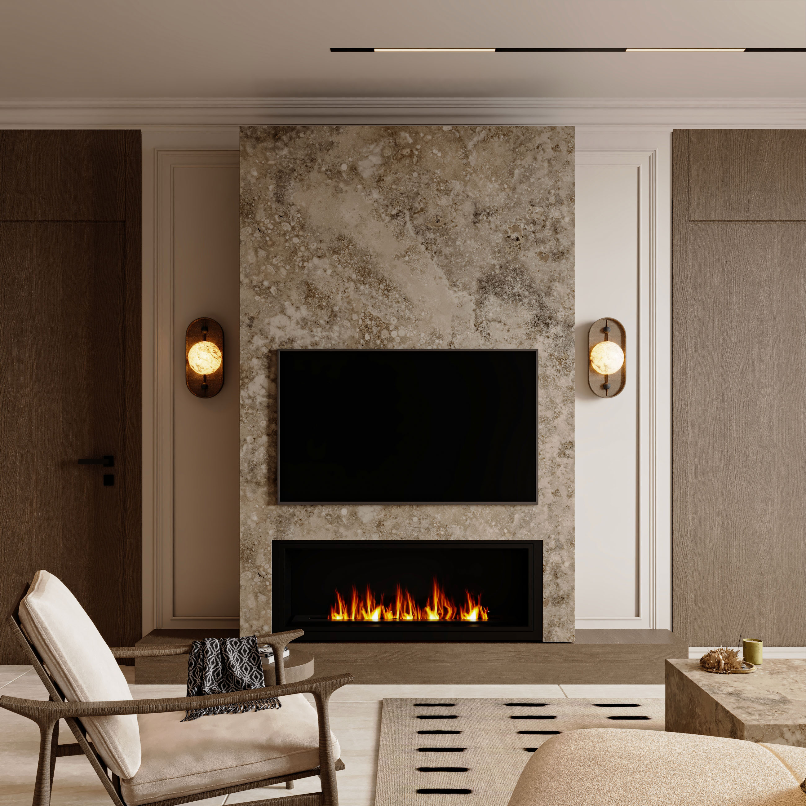 客厅设计丨Nourhan Megahed-9