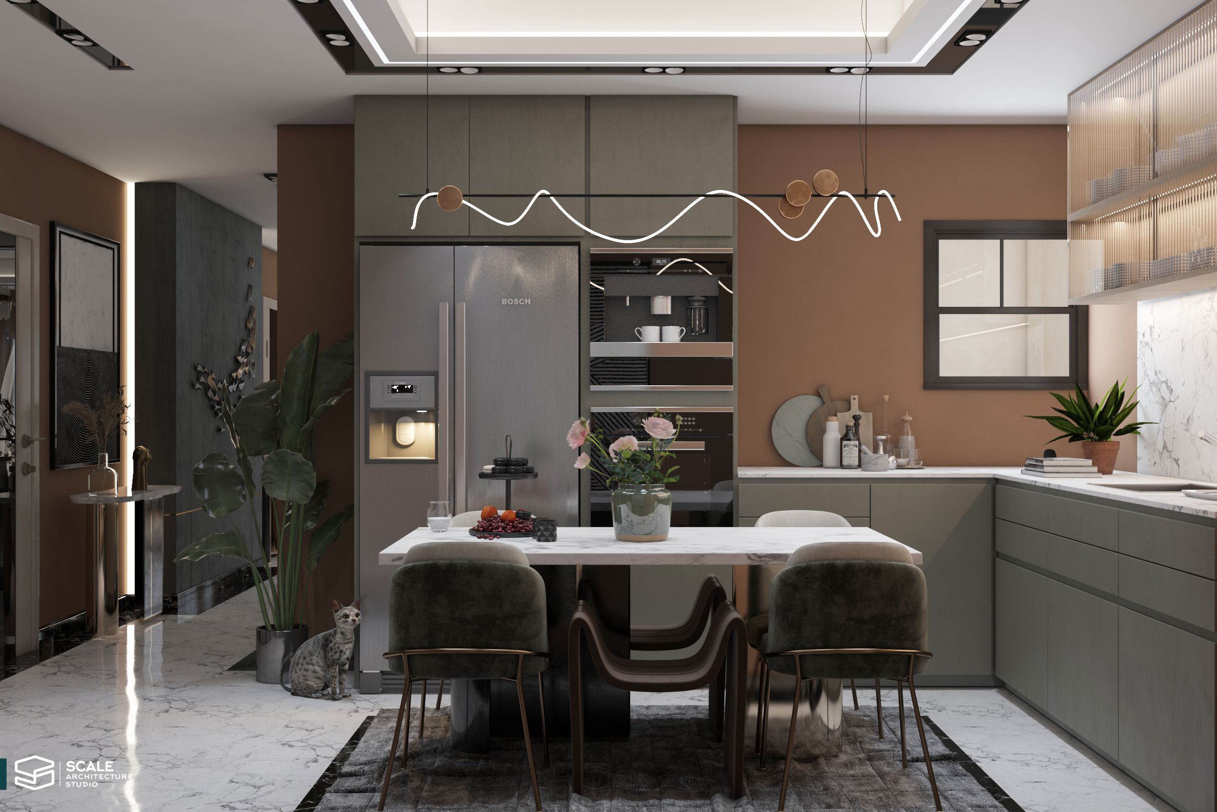 新古典主义居住区域设计丨Scale Architecture studio office-8