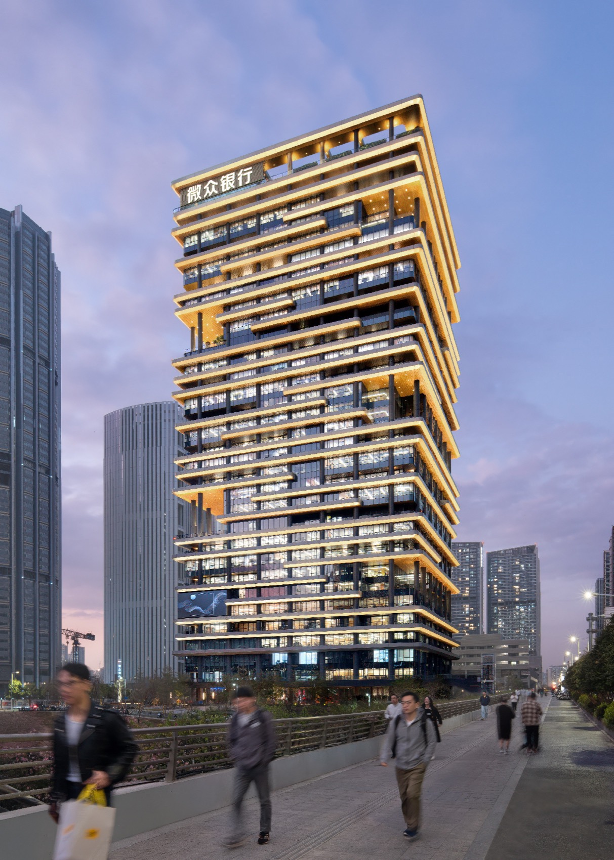 深圳前海微众银行总部大厦丨中国深圳丨室内J&A杰恩设计,机电BPS博普森,建筑美国SOM建筑事务所-3