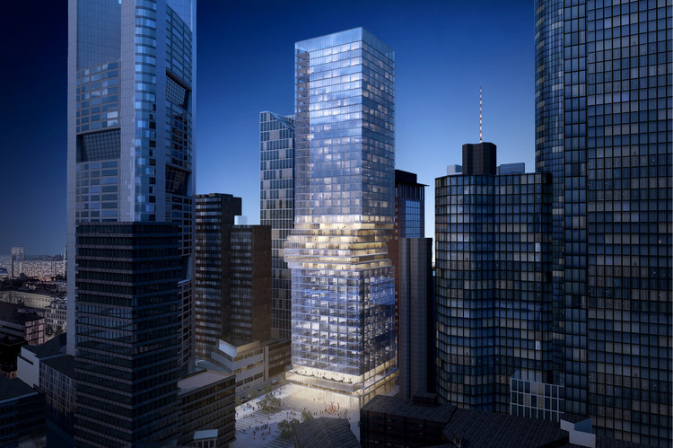 BIG 设计法兰克福新塔 雕塑般造型融入绿色空间-8