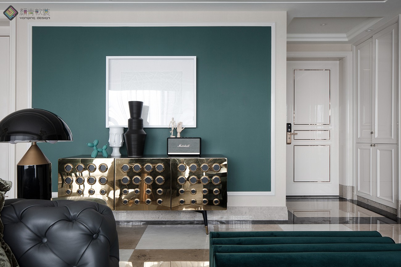 精装房变身摩登腔调家  颜青软装-0