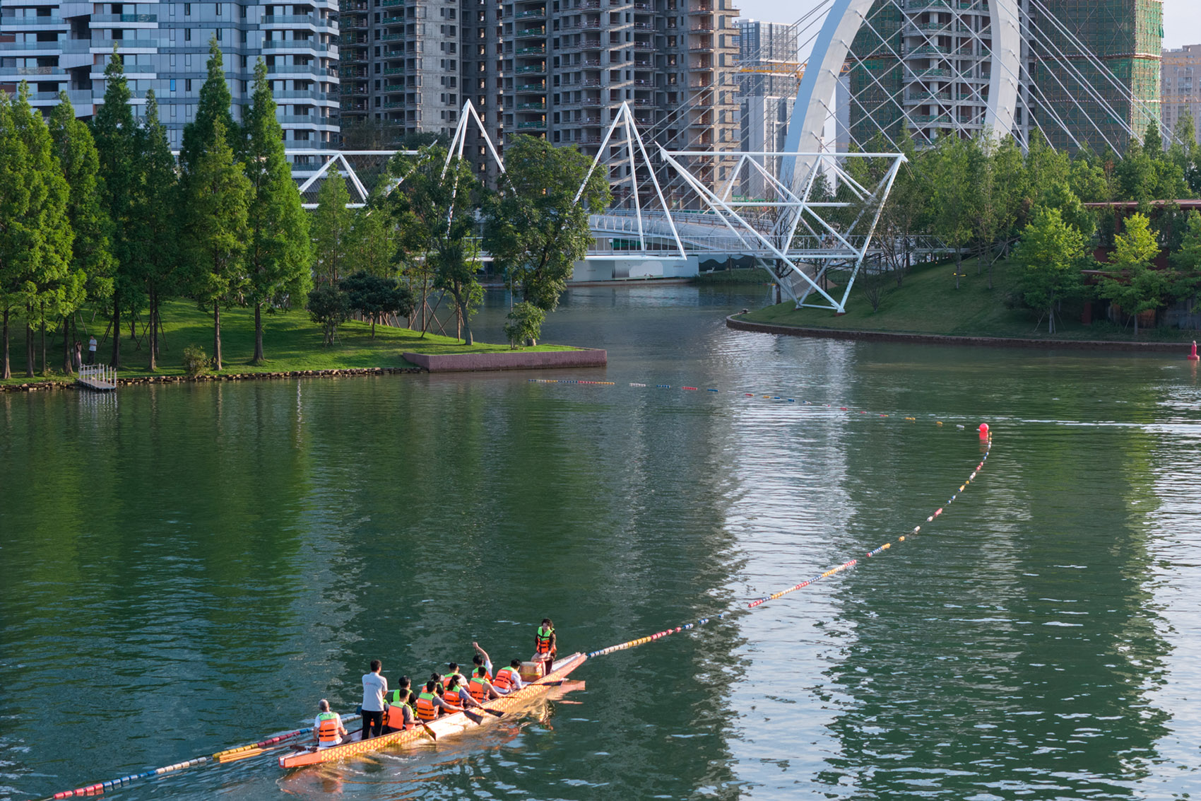 麓湖伊甸岛步行桥丨中国成都丨unarchitecte-11