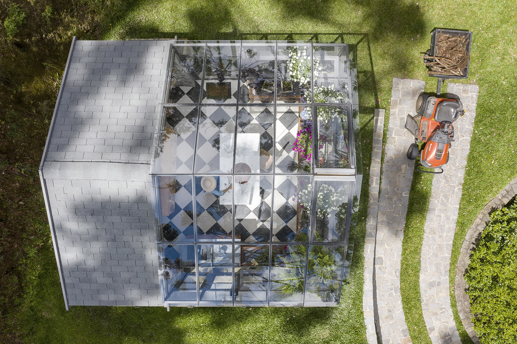 巴西 Araucária 家庭温室丨Angá Arquitetura-15