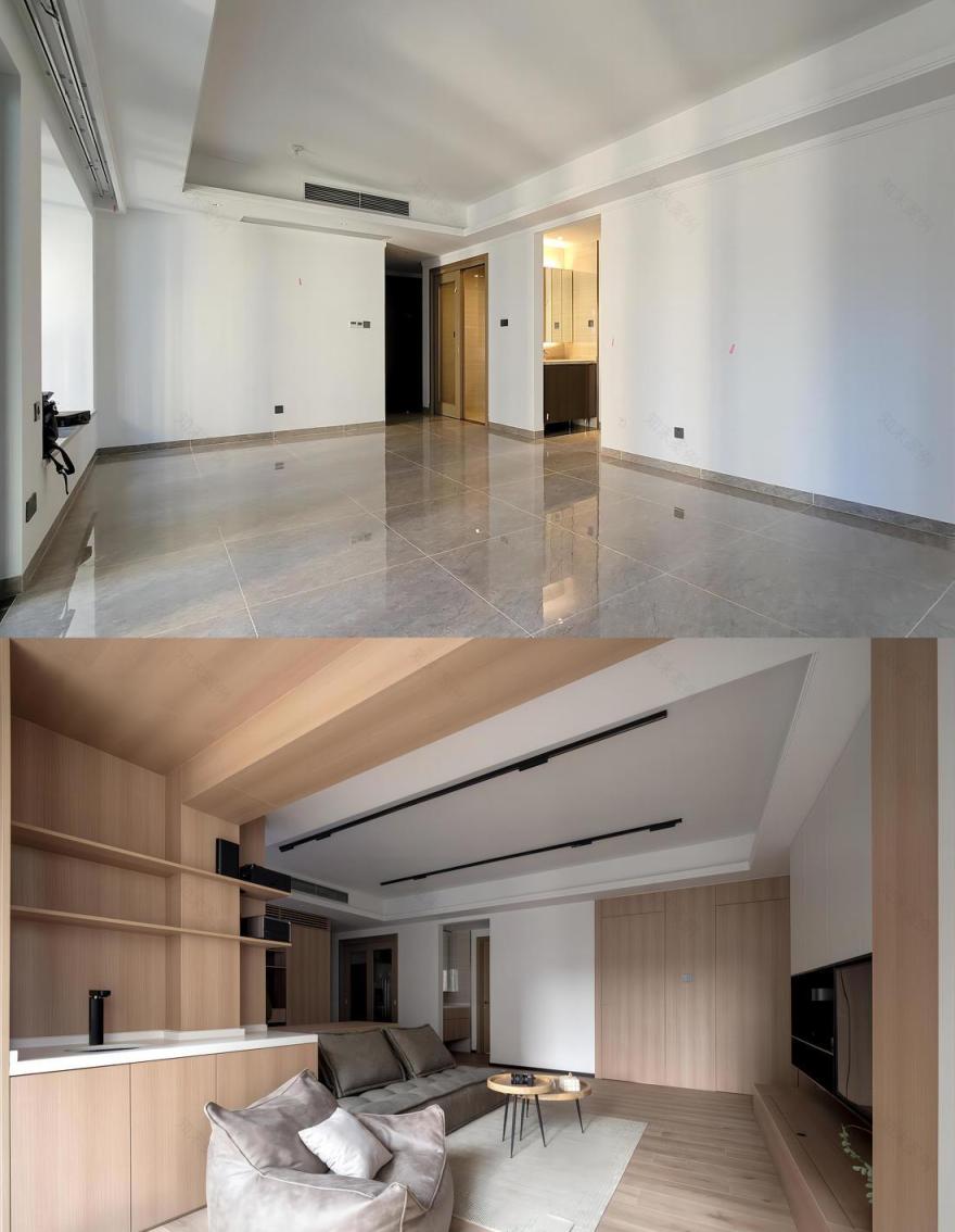 地升幕布++旋转餐桌·116m²精装房改造丨中国广州丨吴思昊-42