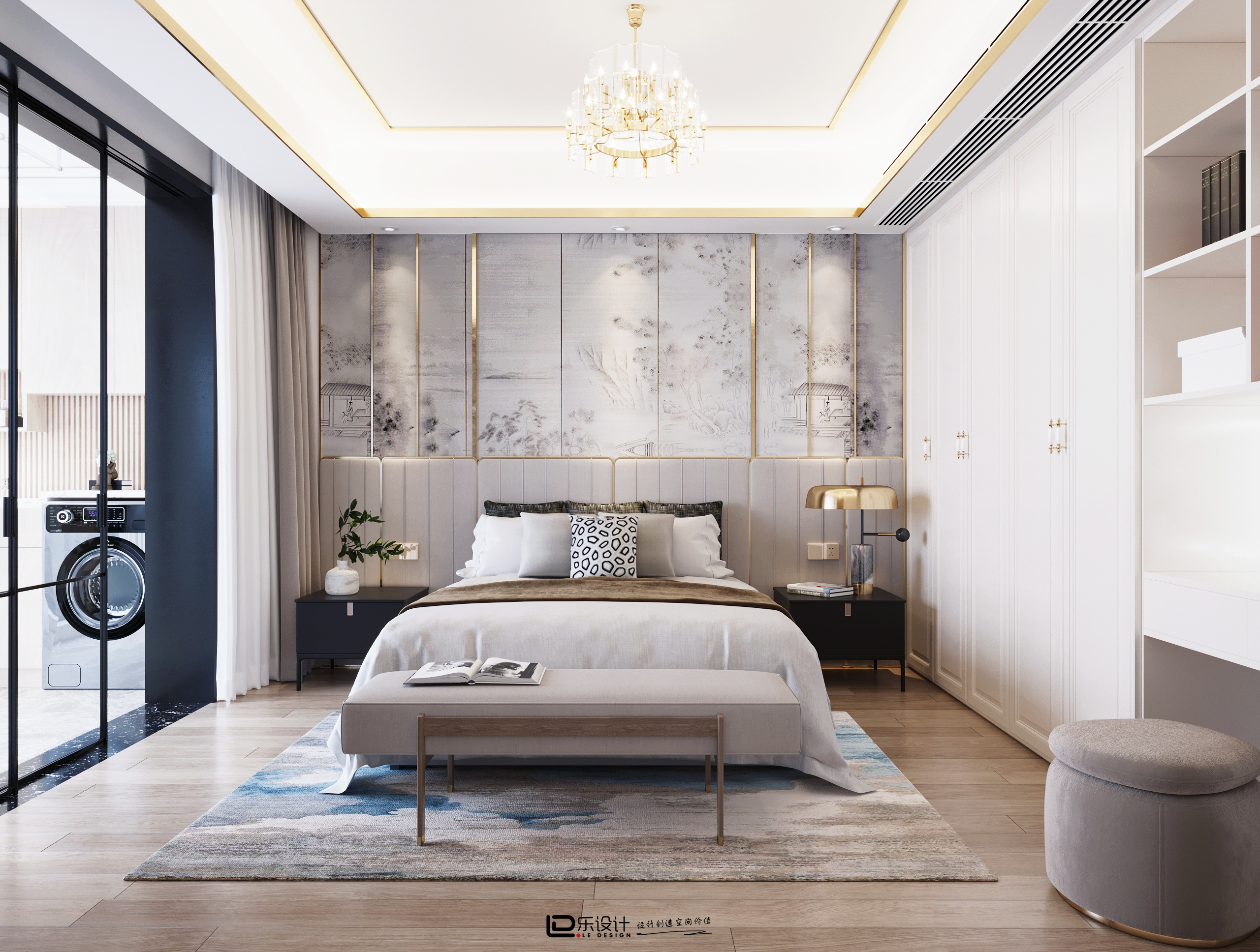 皓玉府美式极简居住空间设计丨中国杭州丨LD 设计-49