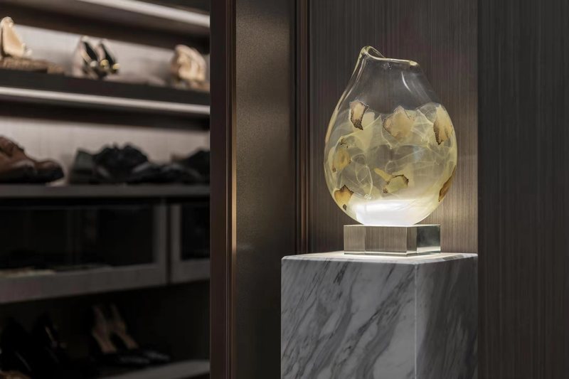 上善若水 | 鸿坤理想城上叠样板间的赖特式有机设计-29