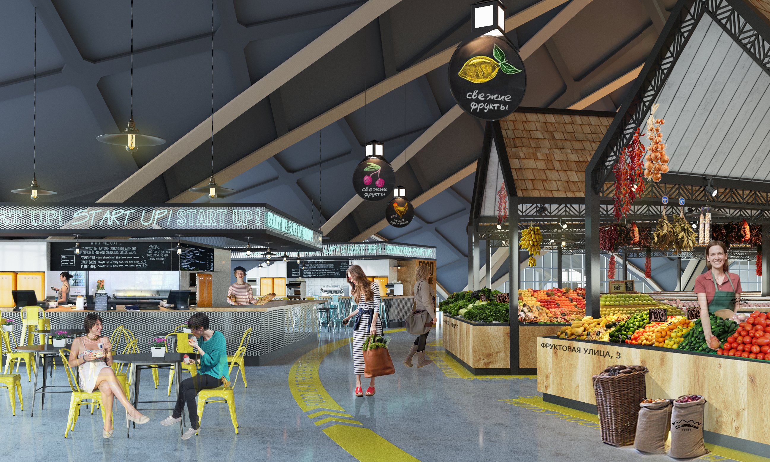 莫斯科丹尼尔 ovsky 市场重建概念设计-17