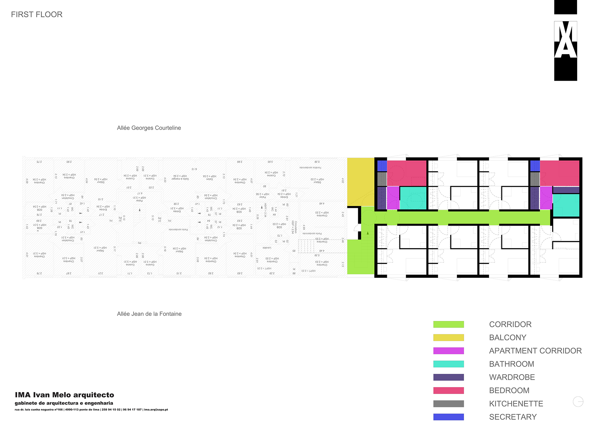 南特雷商业商店与学生住宅的现代设计-13