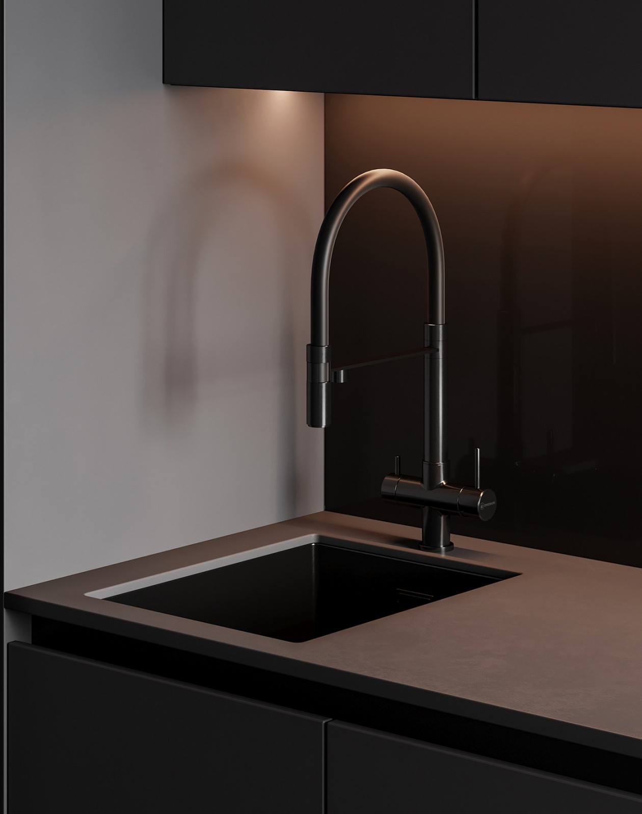 圣彼得堡高级黑色系公寓 质感超细腻-9