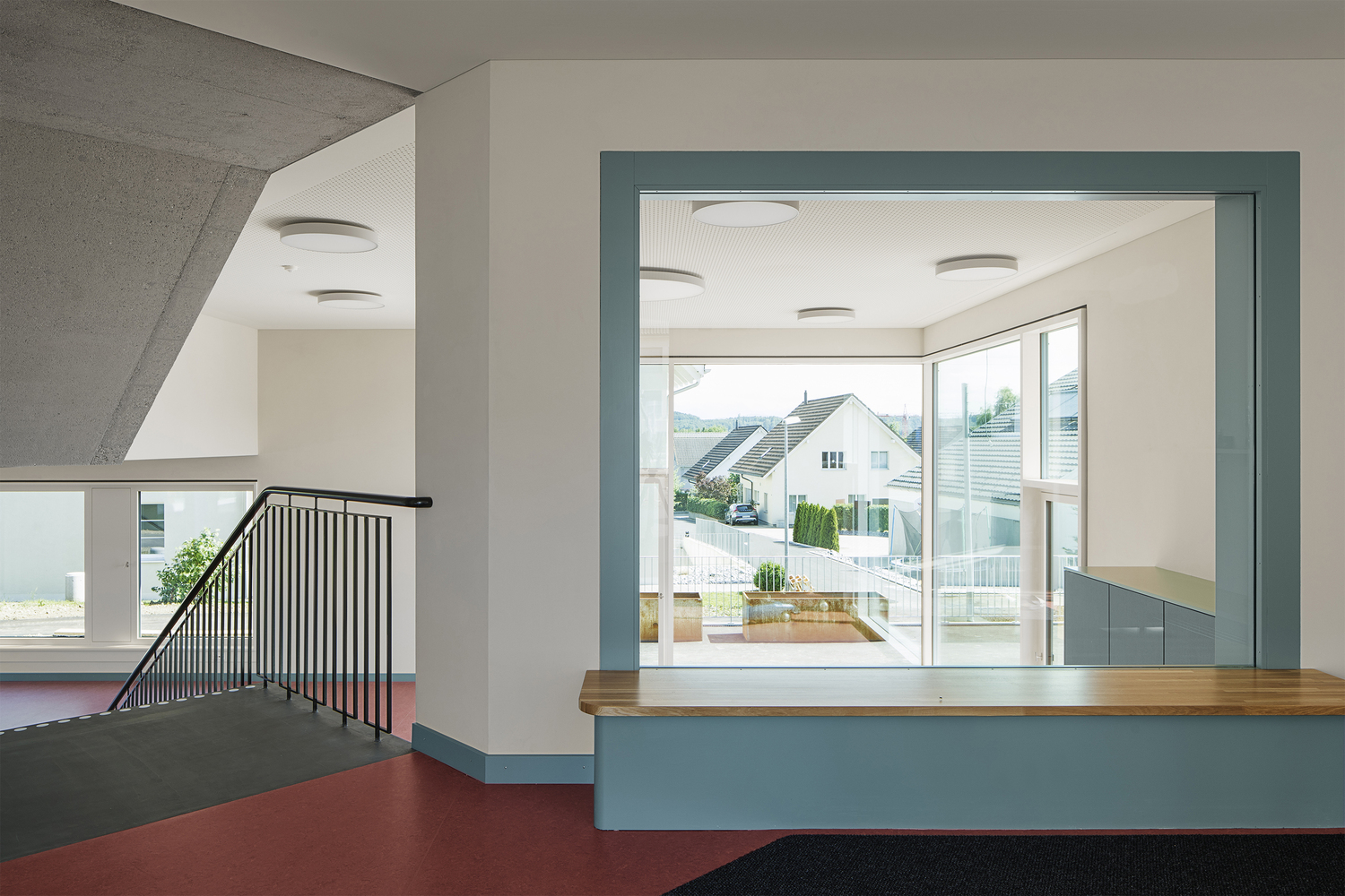 瑞士 Zihlschlacht 幼儿园 · 螺旋木构魅力-52