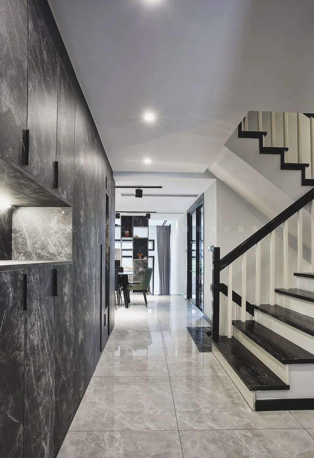 200㎡现代简约黑白灰，无主灯设计演绎个性空间高质感-83