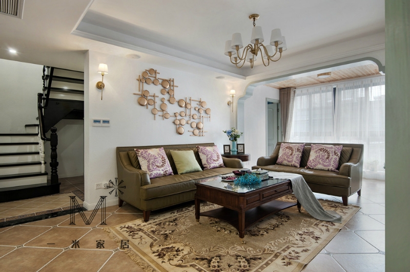 [混搭] 【一米家居 2 0 1 6 个性家装】 ◣双城◥ 香溢澜桥270㎡（复式）美式-3