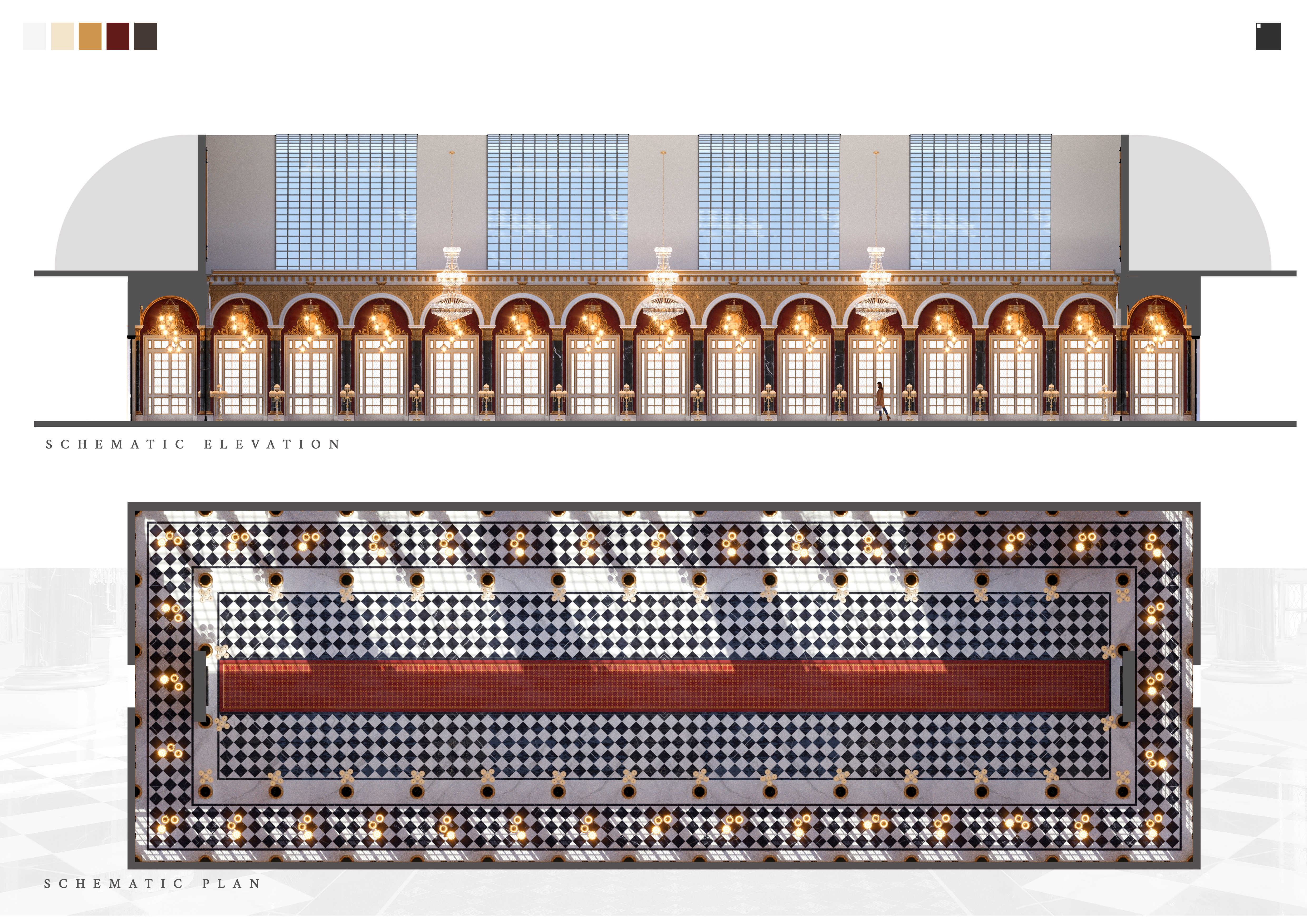 古典宫殿大厅设计-1