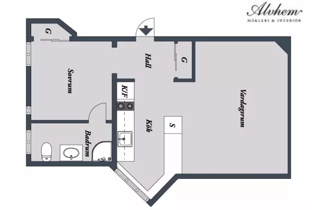 同样是奇葩户型，这个40㎡的北欧公寓看起来有60㎡！-13