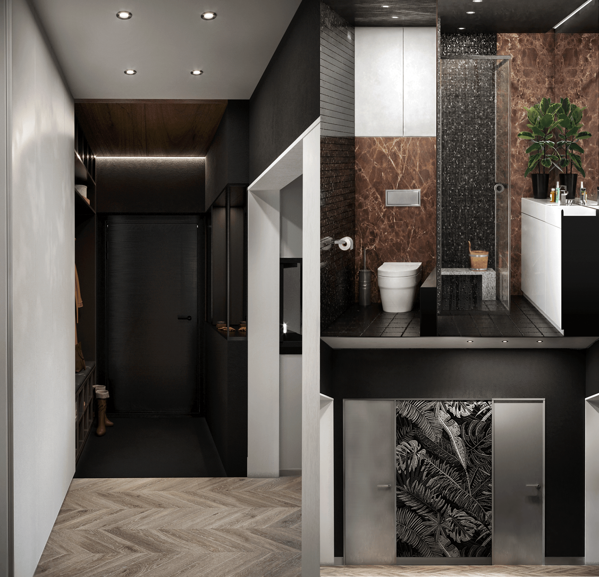 Threeroom apartment 设计与可视化丨Golubev Dmitriy-14