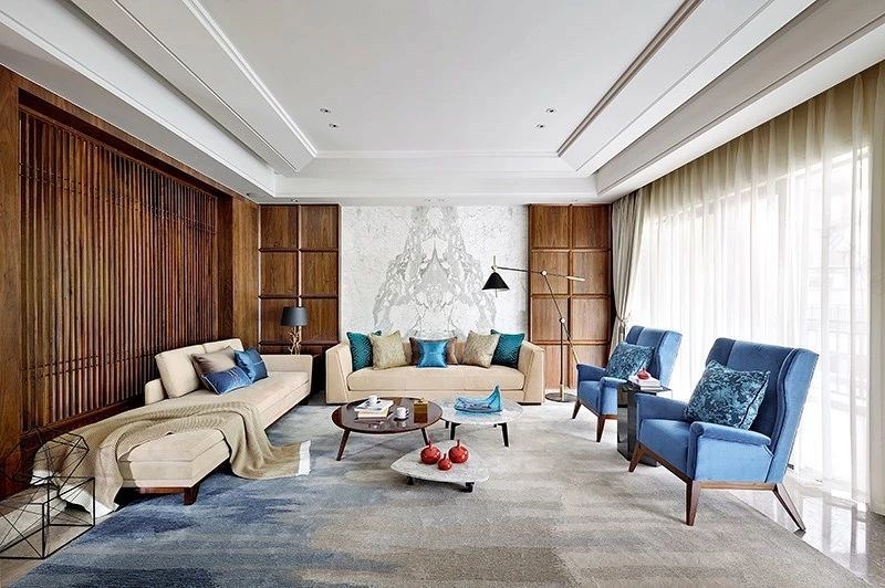600㎡台式风格别墅设计,低奢与高贵气质完美融合演绎出一个温馨优雅的气质家!-9
