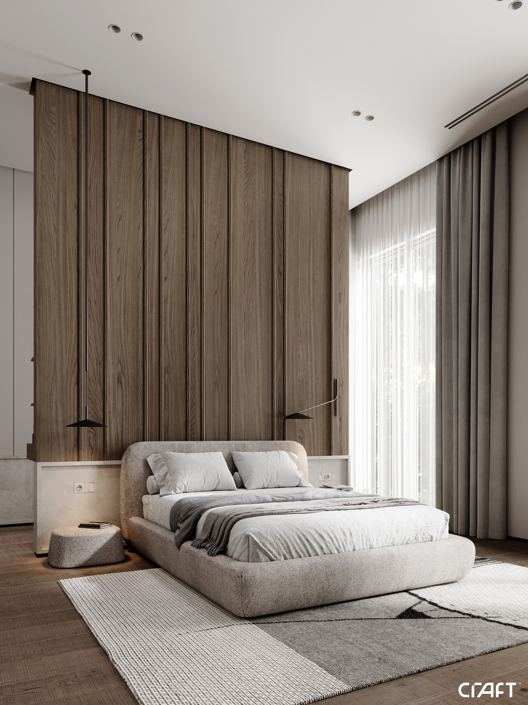 现代卧室设计丨沙特阿拉伯利雅得-6