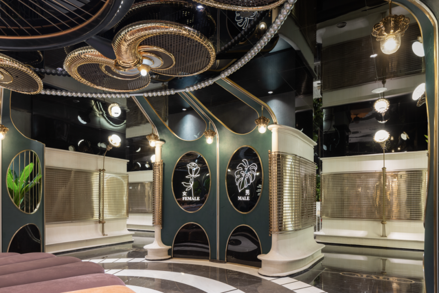 德基广场二期8层公元前香饮德基广场一期6层盥洗室丨中国南京丨唯想国际-75