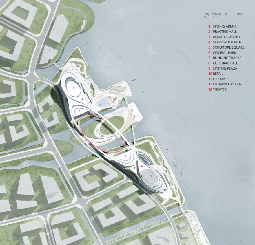 深圳国际生物谷文化中心及综合体育中心丨中国深圳丨AUBE欧博设计-7