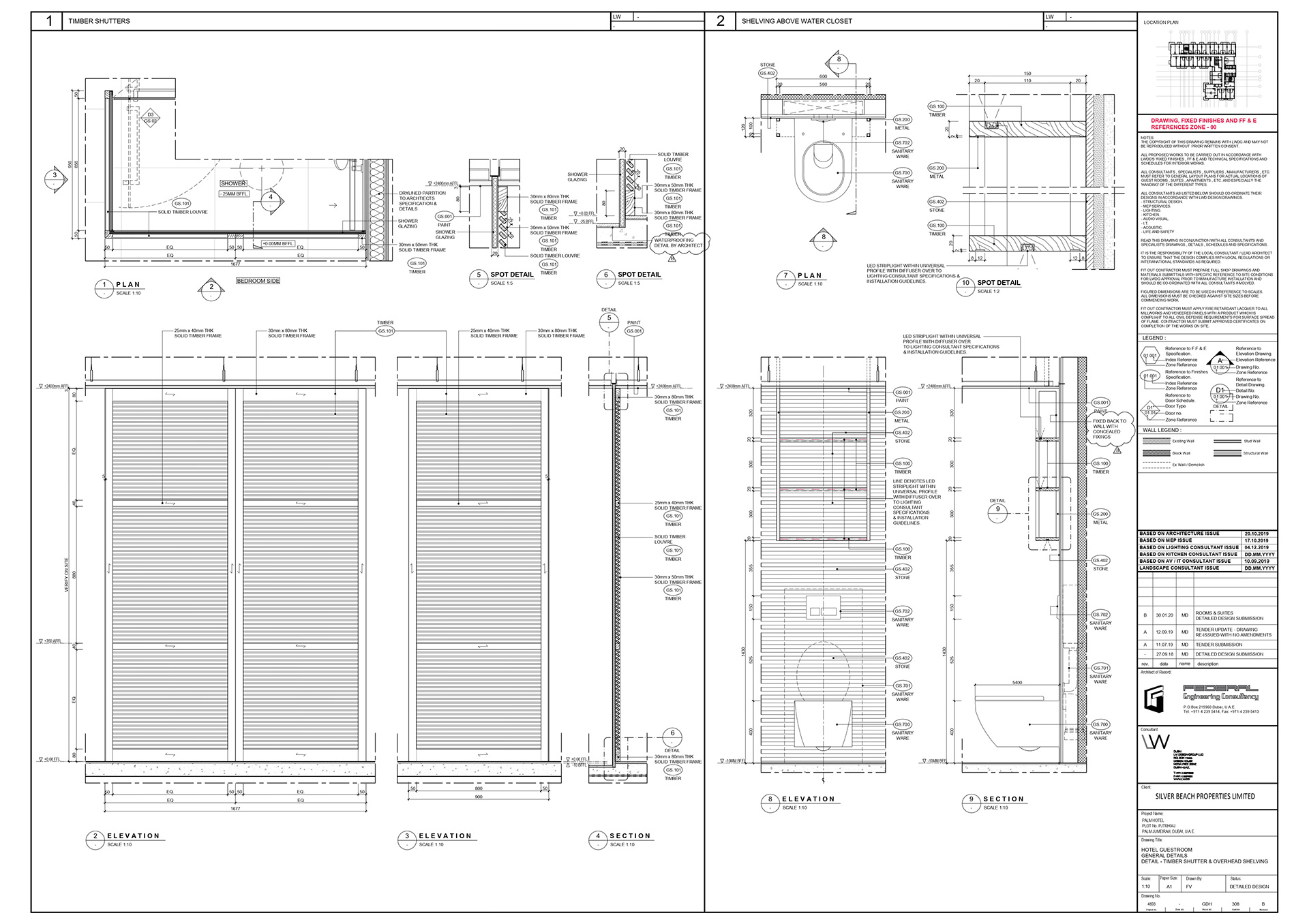 2D AutoCAD - Hotel Guestroom @ Palm Hotel-9