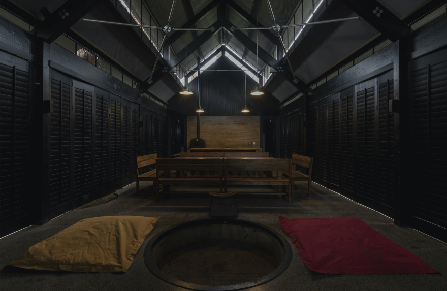 智利红木森林中的周末度假屋-26