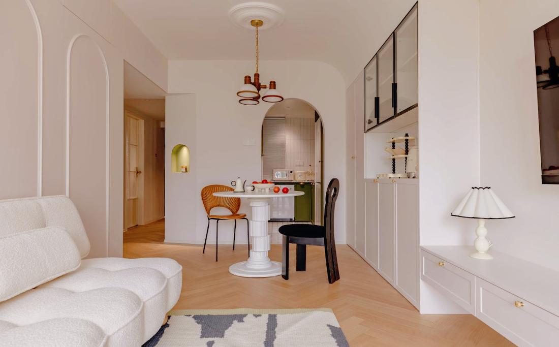 老房逆袭轻法式浪漫绿色空间-23