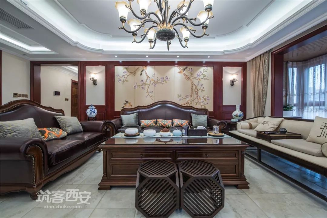 西安紫薇永和坊美式家居,设计师白聚强的茶艺收藏空间-21