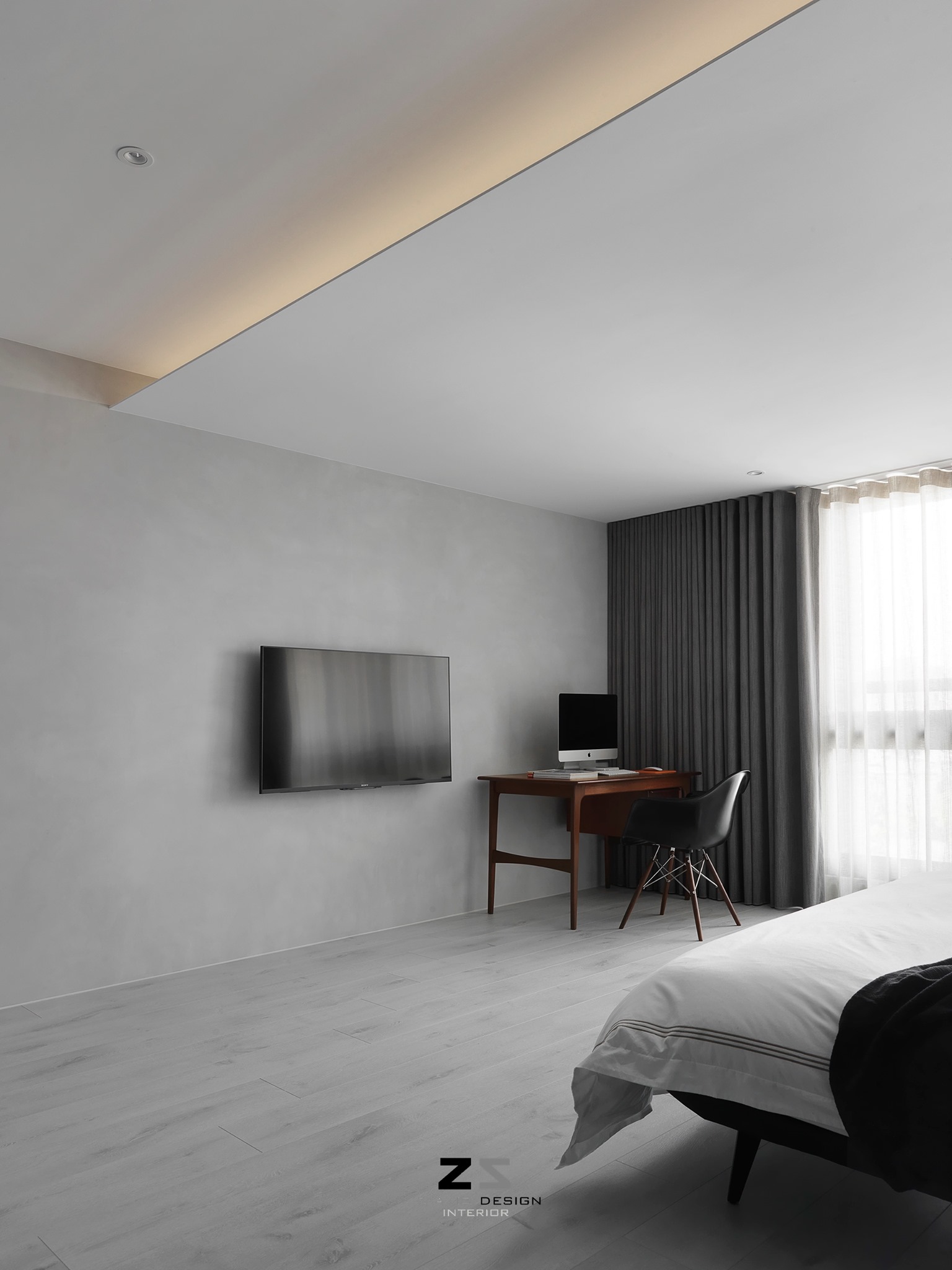 台中郭宅 Z 轴空间设计，旋转电视串联生活空间-29