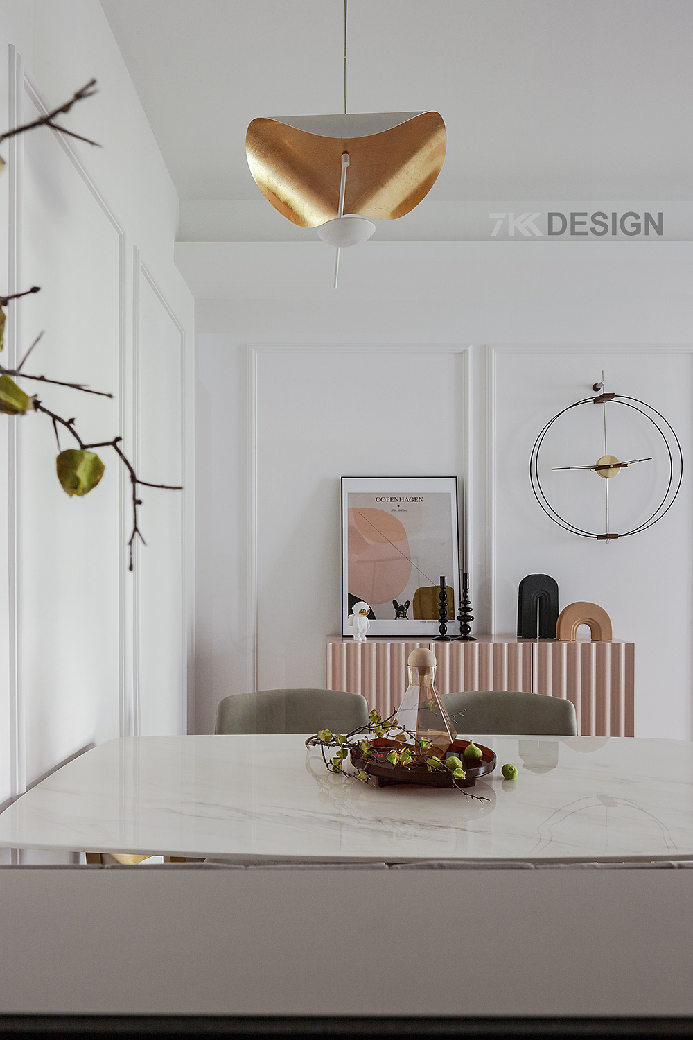 7kkdesign | 90㎡北欧风，轻奢优雅，甜美温馨，唤醒你的少女心-38