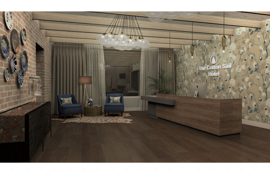 The Cotton Sail Hotel住宅纺织品设计项目-2