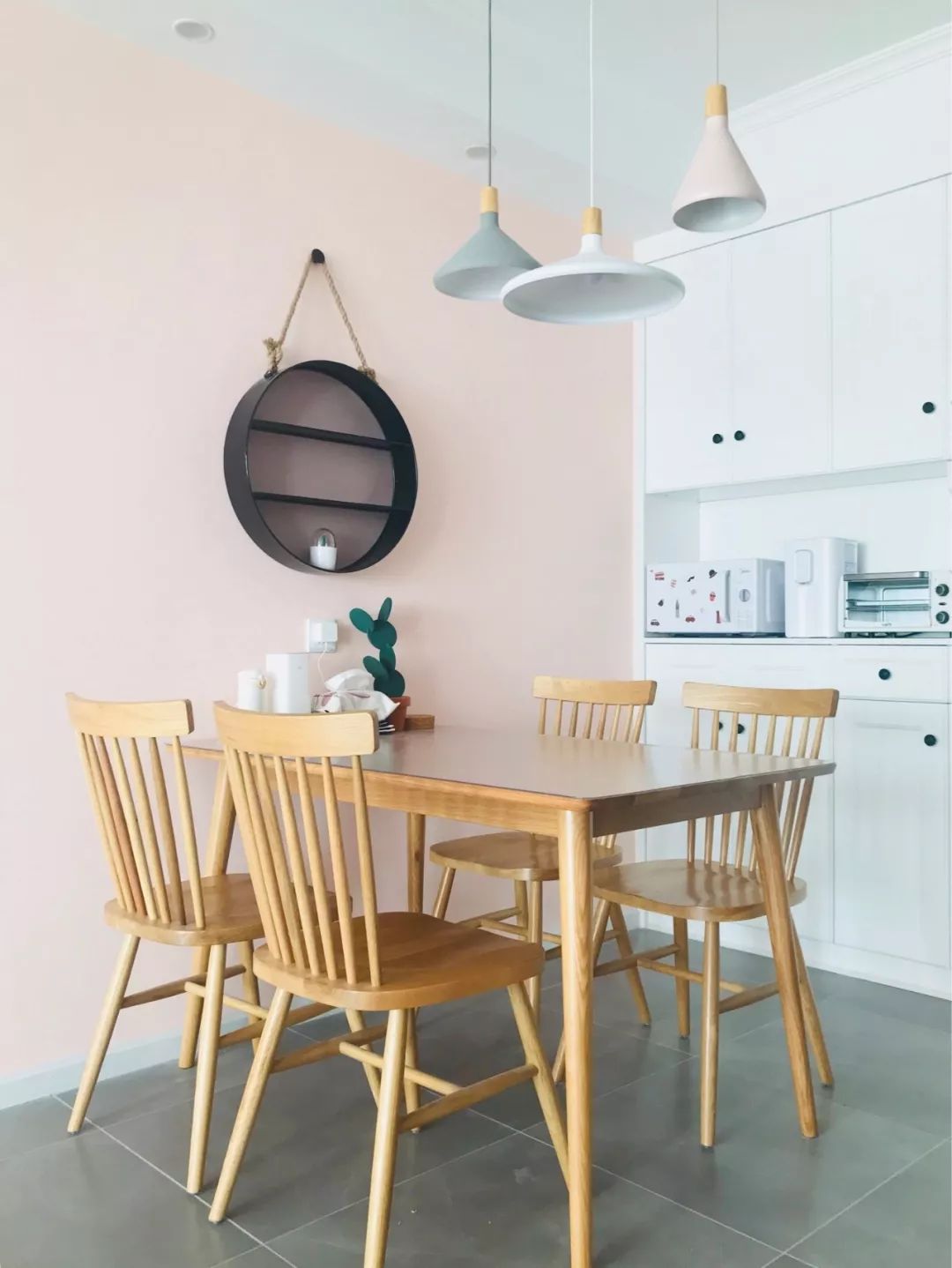 小户型餐厅餐边柜+吊柜设计-11