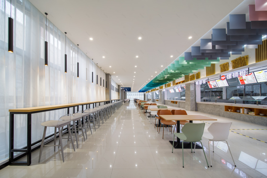 芳华 · 河南工业大学校园餐饮空间设计丨中国郑州丨晓寒建筑空间设计-37