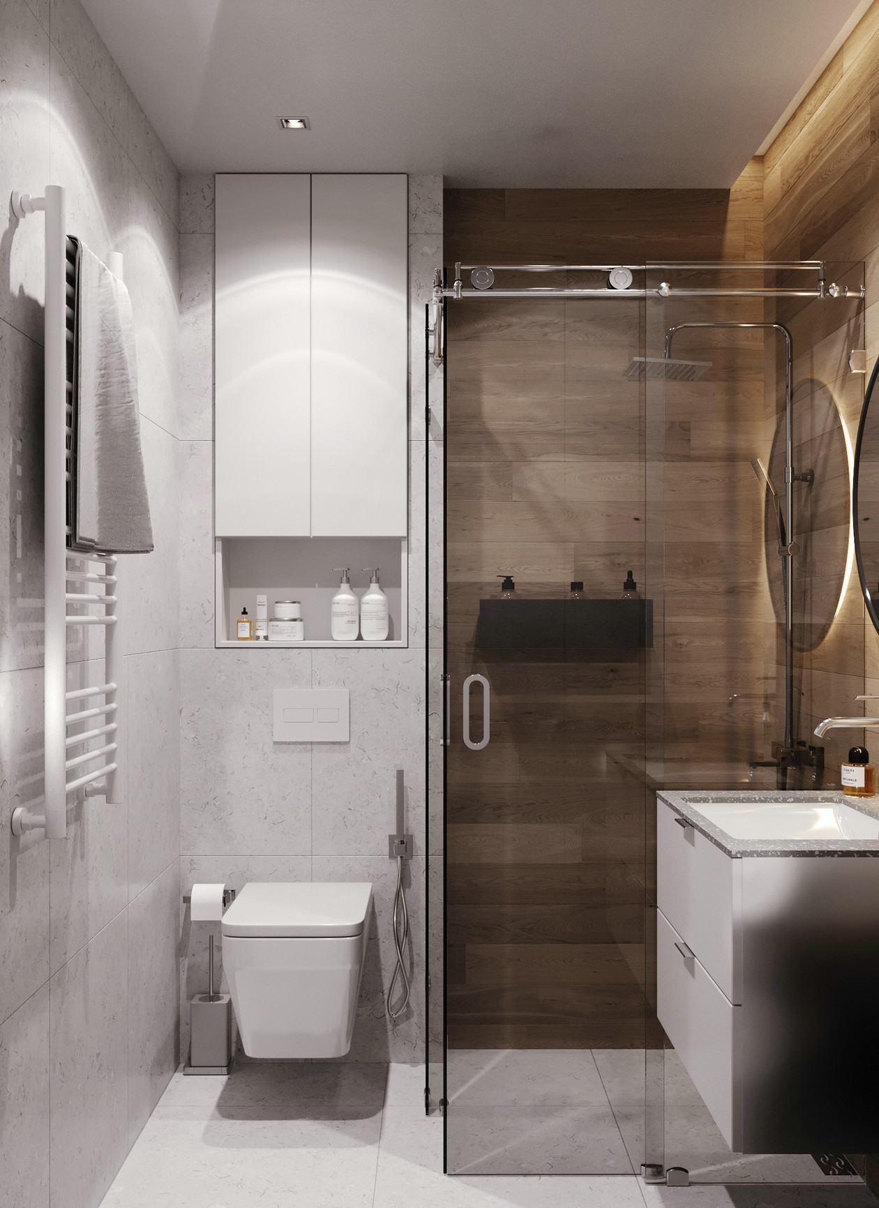 原木+绿色 大胆色调塑造个性空间-25