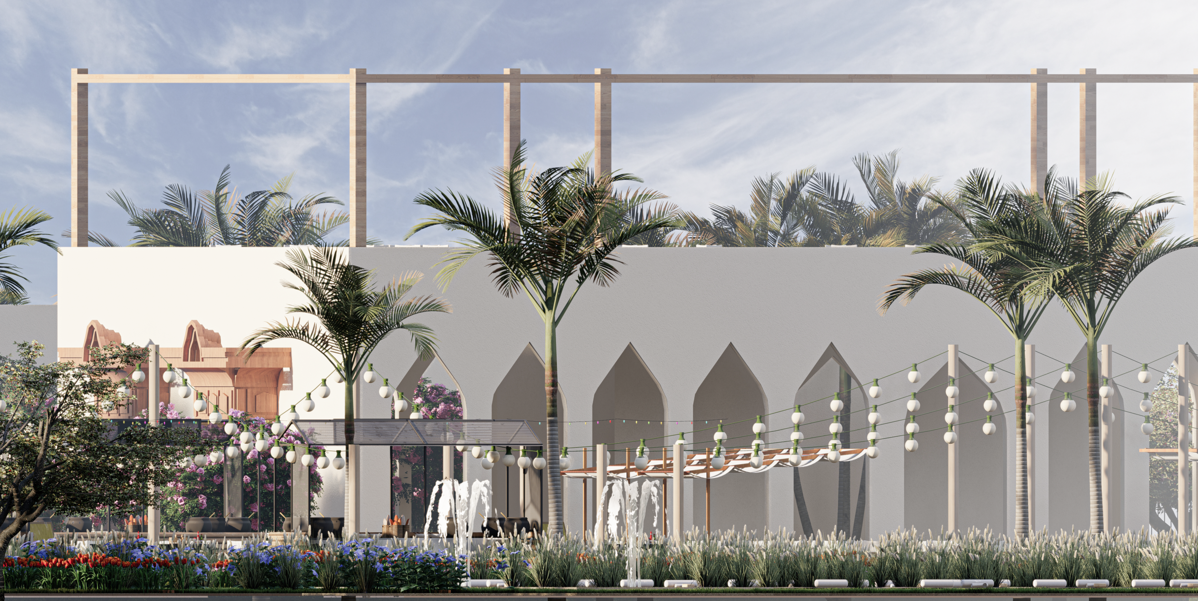 Alferdaws 现代伊斯兰公园丨曼苏拉大学美术学院建筑系-24