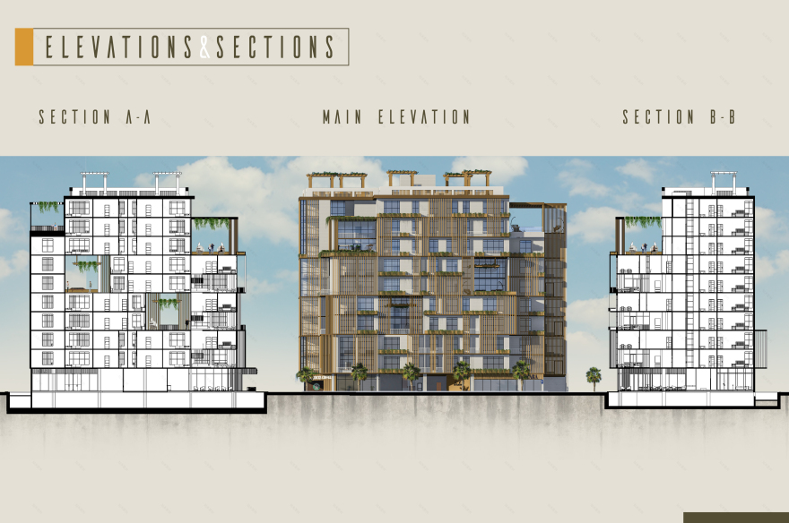 Soleil 商住塔楼丨埃及丨建筑学四年级学生-11