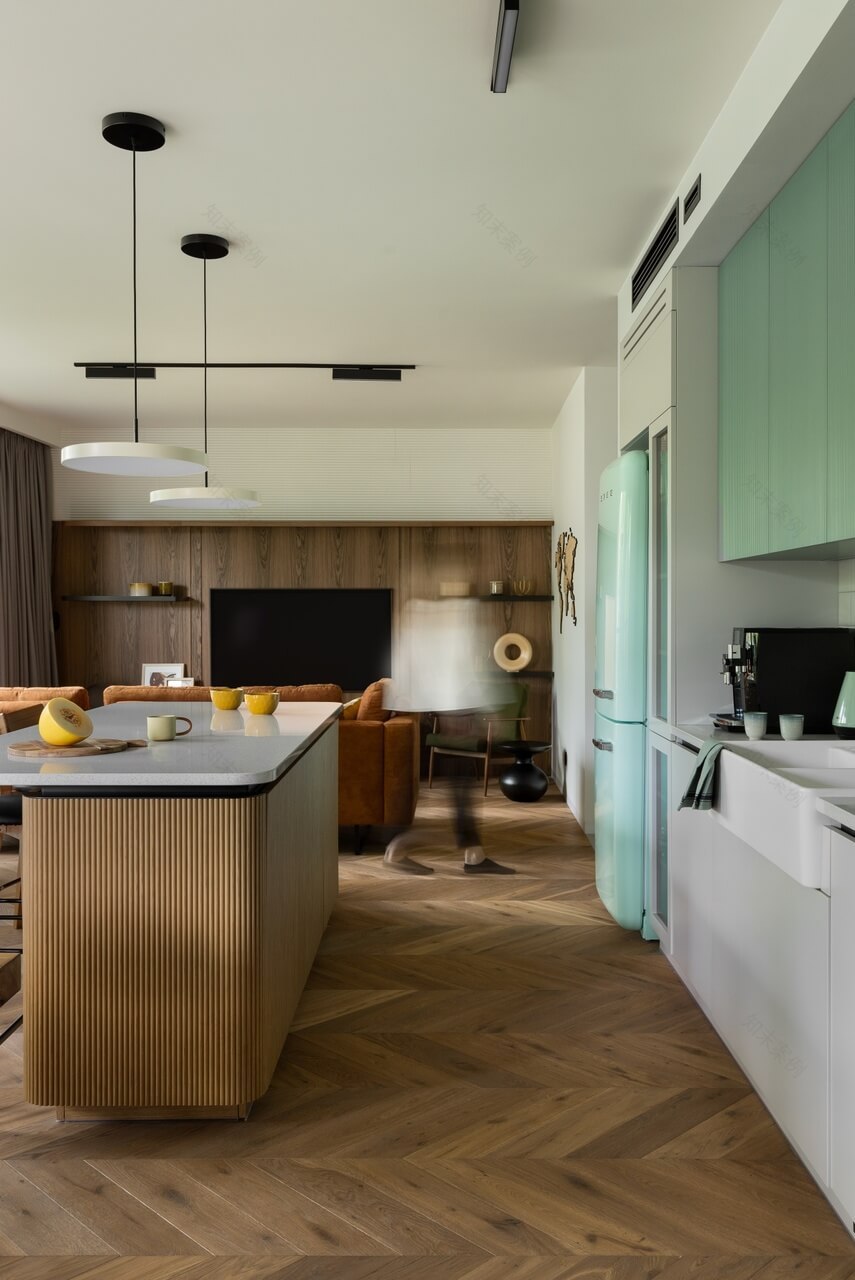 110-metrowe mieszkanie na Mokotowie z elementami w stylu vintage - PLN Design-5