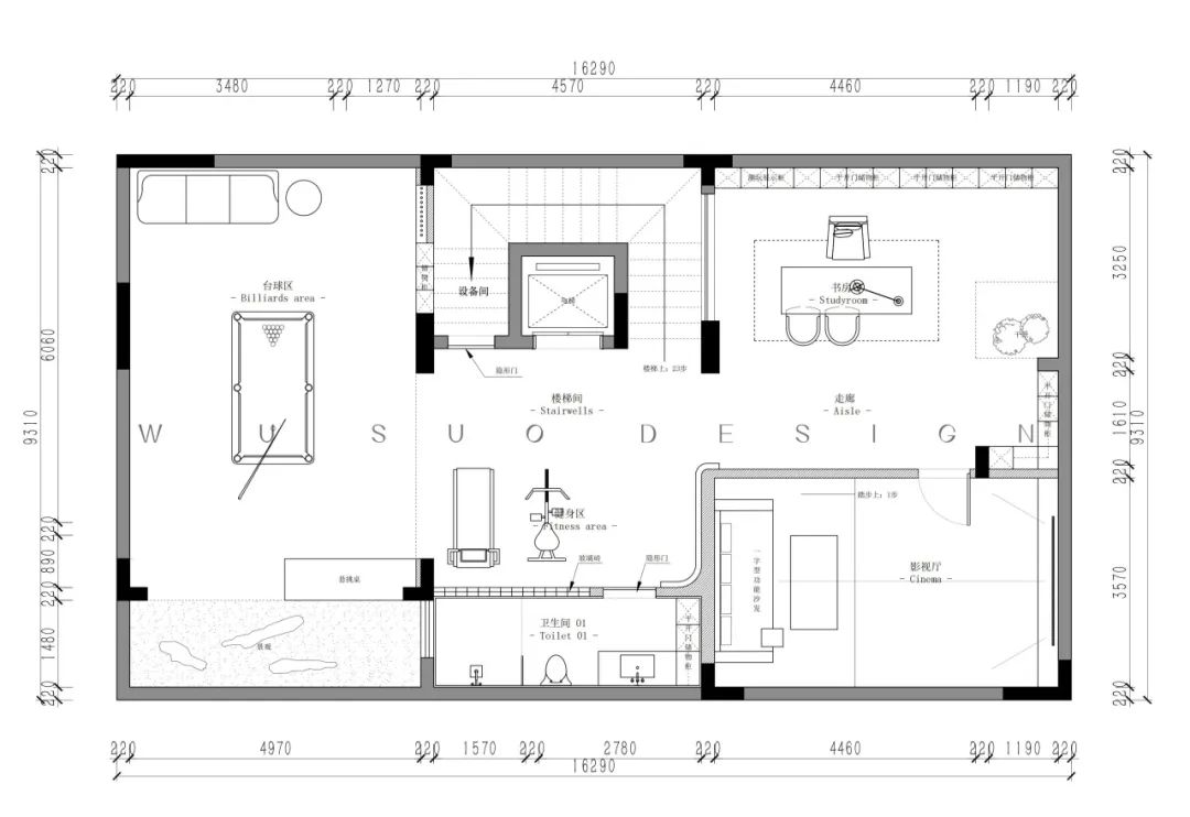龙岗一品 500㎡双拼别墅设计丨吾索设计-4