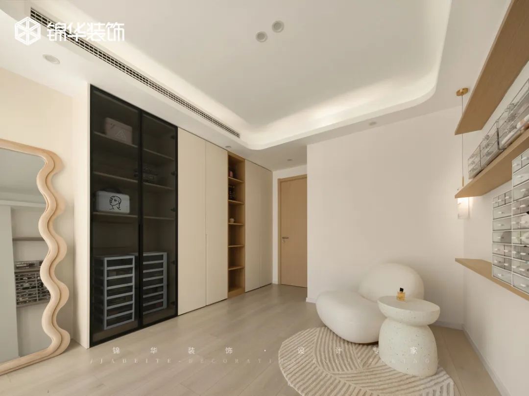 奶油色调的现代简约之家丨中国南京丨锦华装饰-44