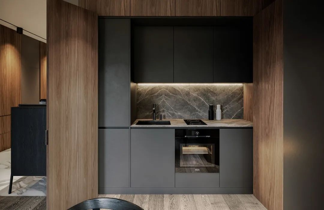 105㎡温润住宅，简约实木与大理石的完美结合-87