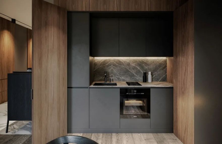 105㎡温润住宅,简约实木与大理石的完美结合-87