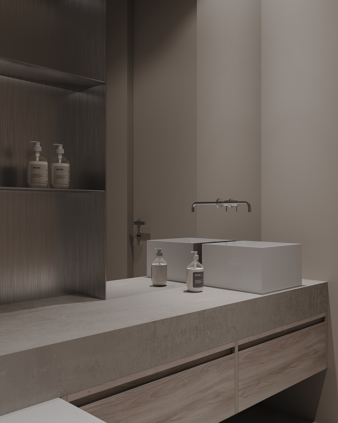 灰色系小空间公寓设计 温润、质朴的美学！-22