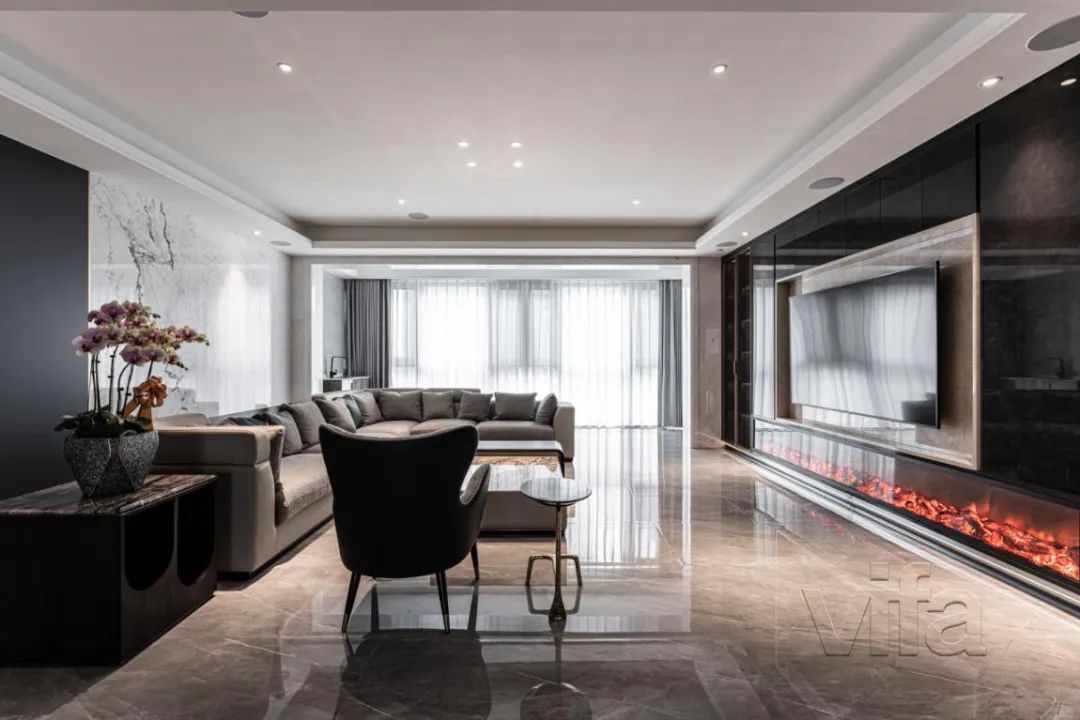 扬子华都现代轻奢风设计丨江阴朗格装饰-15