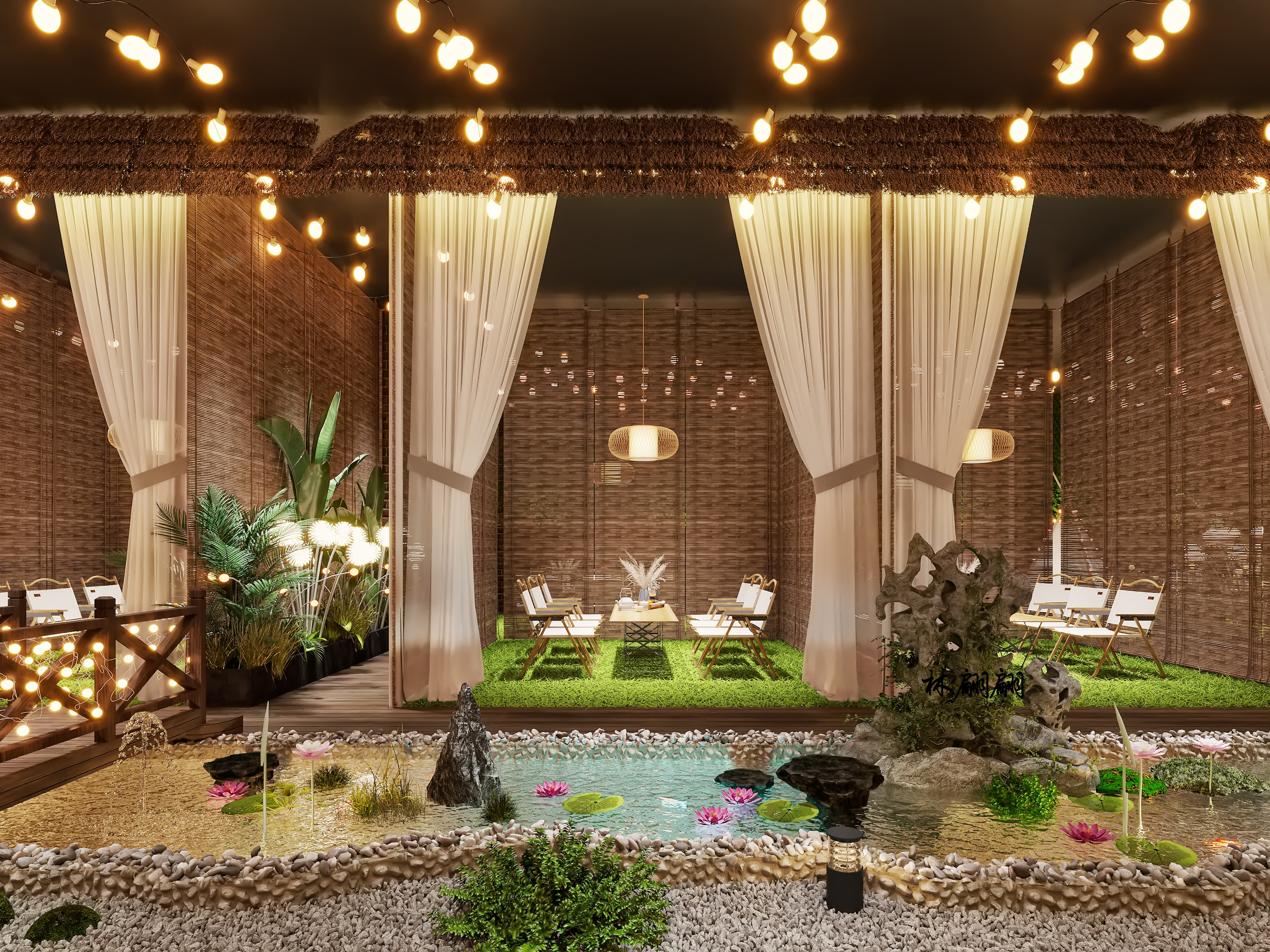 露营风设计|超出片可以露营的餐厅-1