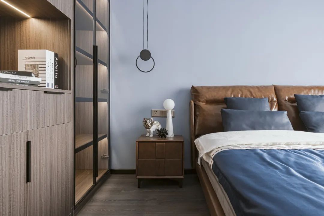 140m²现代简约三室,无玄关空间储物设计案例-42