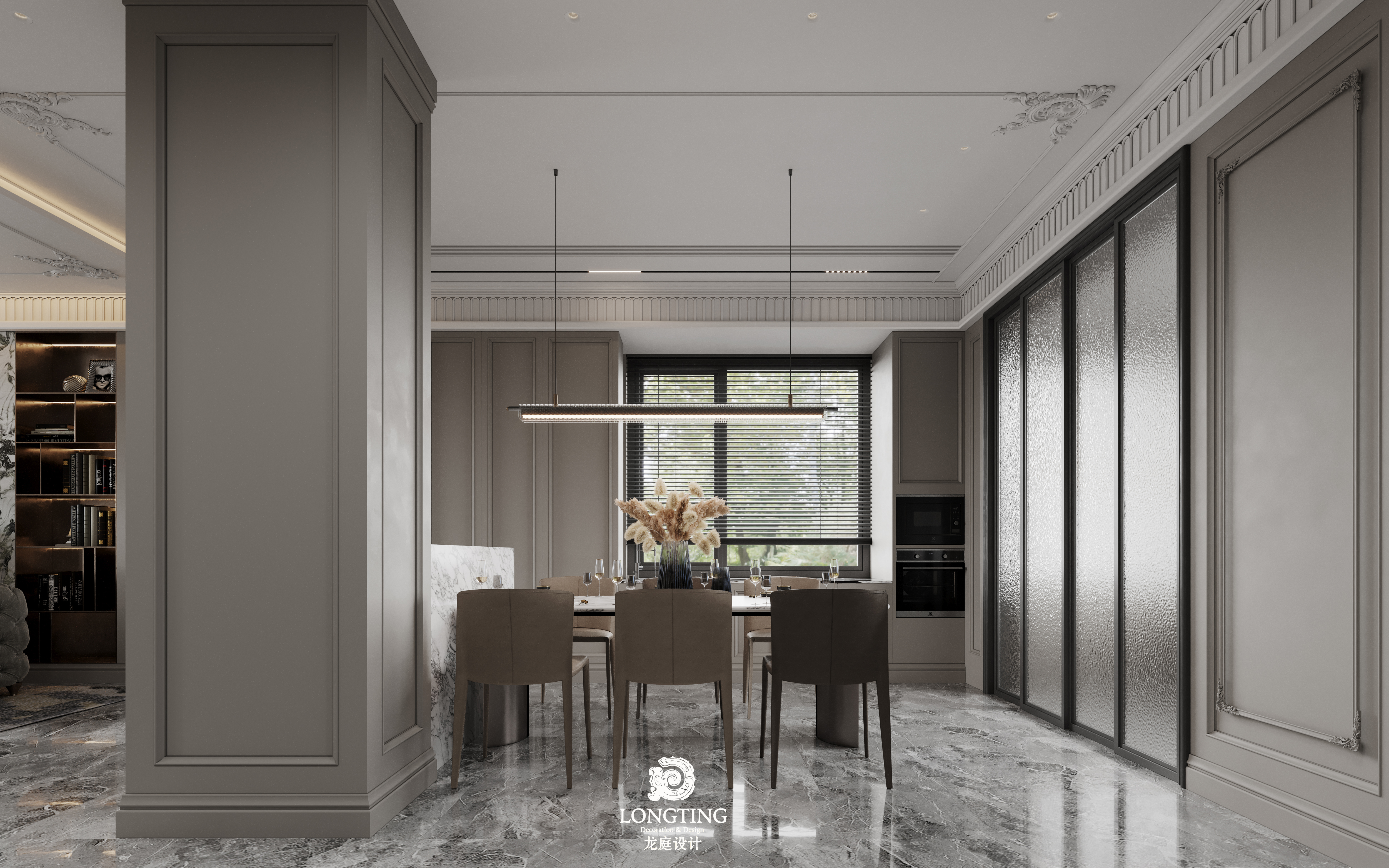 深色系法式空间-11