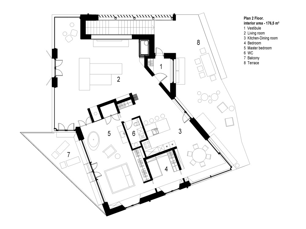 俄罗斯 Hill House 度假别墅丨Horomystudio-41