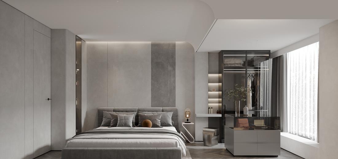 设计师施元海丨别墅丨TEAM-CSID-灰白印象【精要主义】-6